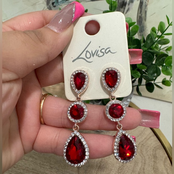 lovisa Jewelry - LAST PRICE🍒🤍 LOVISA red teardrop earrings ✨